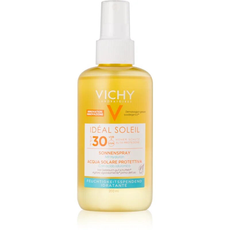 Vichy Idéal Soleil zaščitno pršilo s hialuronsko kislino SPF 30 200 ml