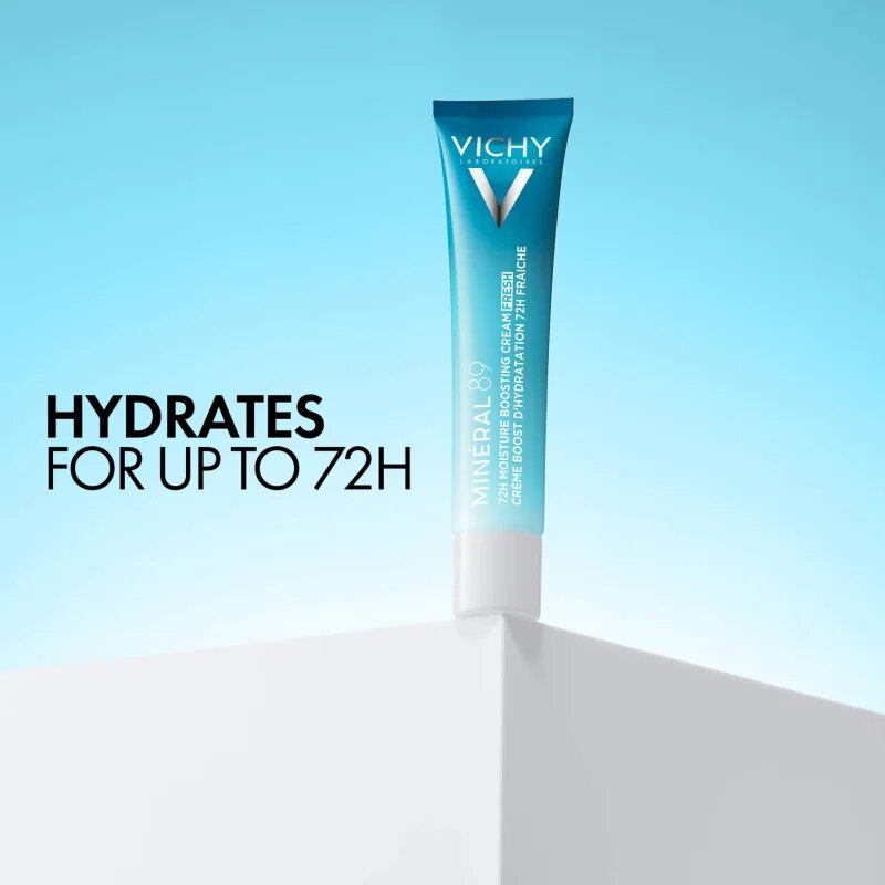 Vichy Minéral 89 72H Moisture Boosting Cream Fresh vlažilna krema za obraz s hialuronsko kislino 40 ml