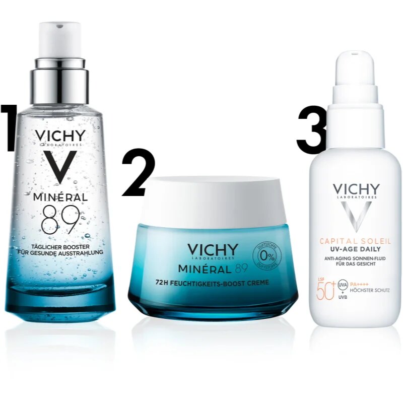 Vichy Minéral 89 vlažilna krema 72 ur brez dišav 50 ml