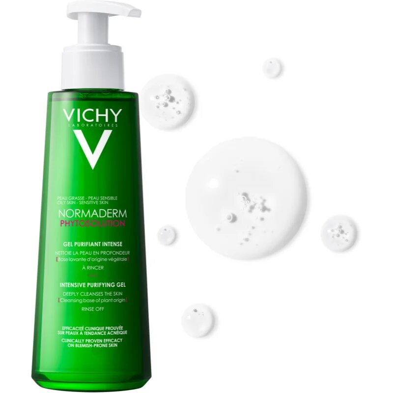 Vichy Normaderm Phytosolution globoko čistilni gel proti nepravilnostim na aknasti koži 400 ml