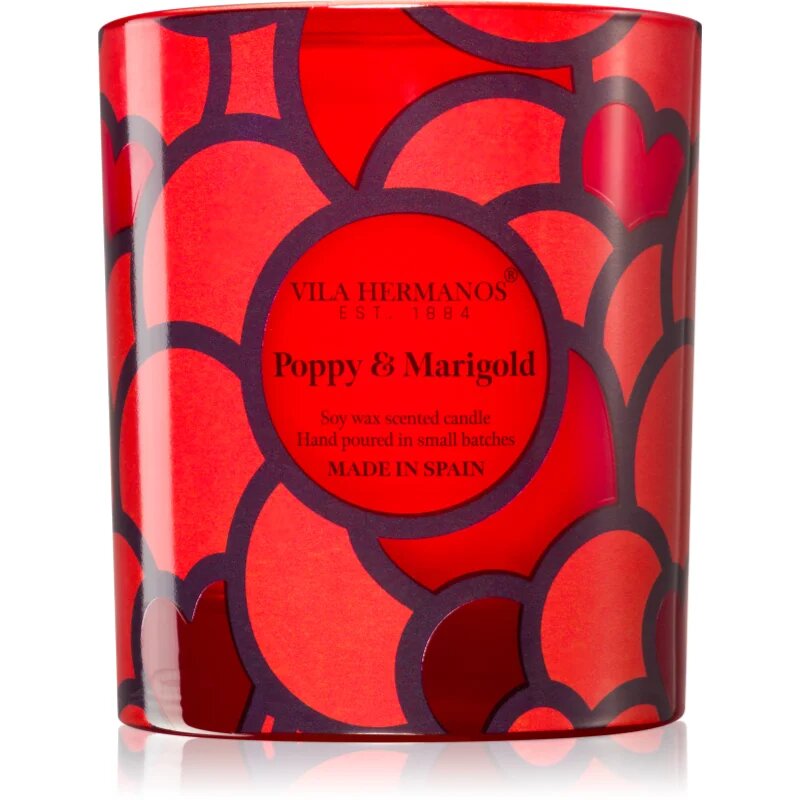 Vila Hermanos 70ths Year Poppy & Marigold dišeča sveča 200 g