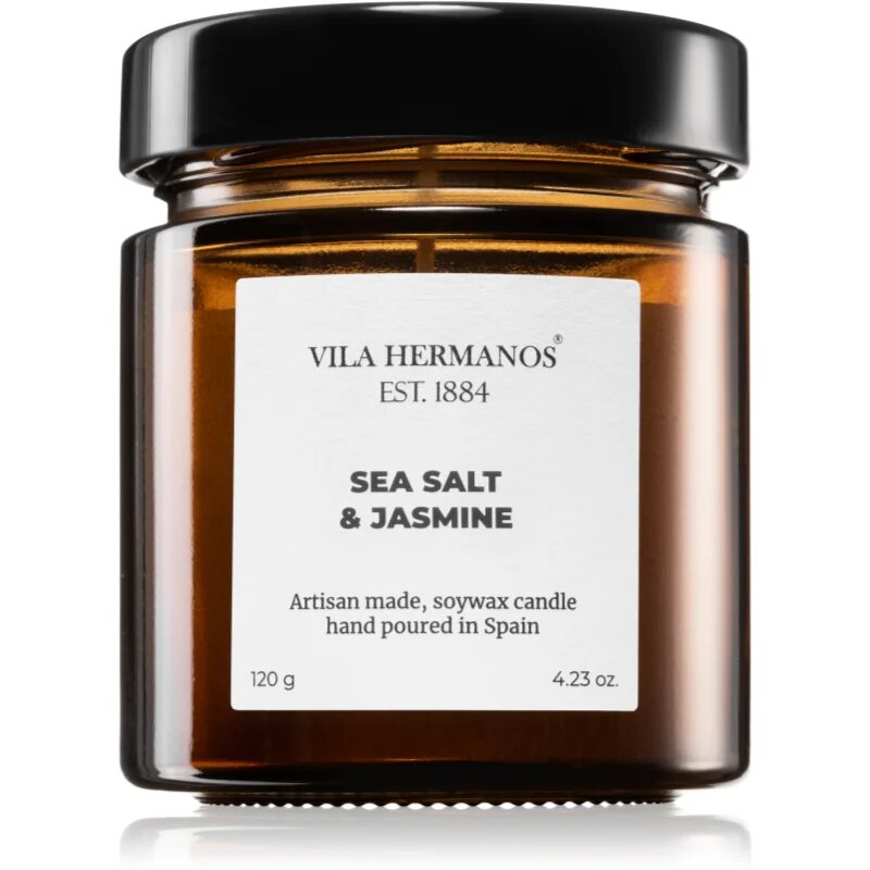 Vila Hermanos Apothecary Sea Salt & Jasmine dišeča sveča 120 g