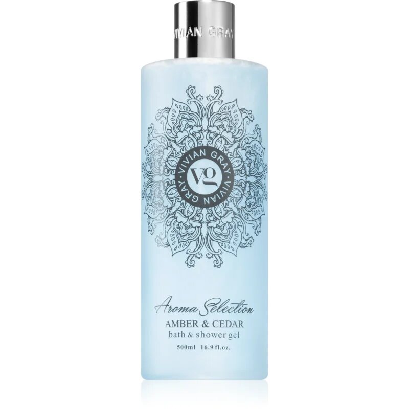 Vivian Gray Aroma Selection Amber & Cedar gel za prhanje in kopanje 500 ml