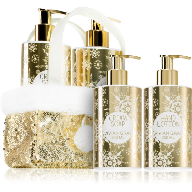 Vivian Gray Golden Glitters Vanilla & Patchouli darilni set za roke