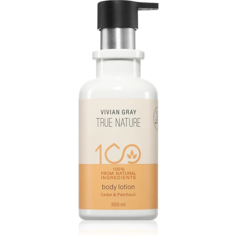 Vivian Gray True Nature Cedar & Patchouli hranilni losjon za telo 300 ml