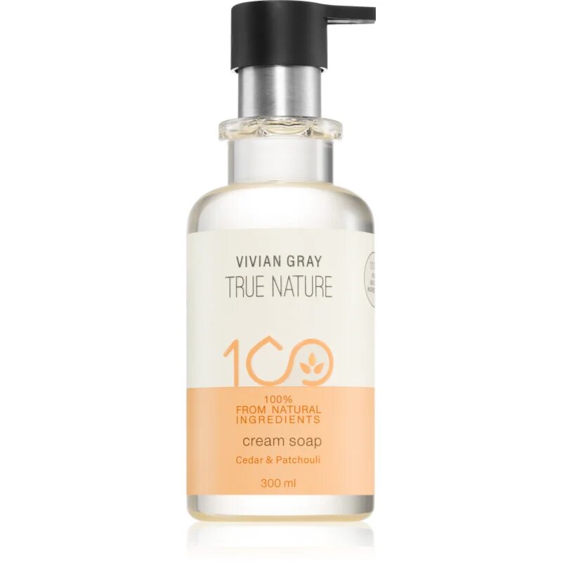 Vivian Gray True Nature Cedar & Patchouli hranilno kremasto milo 300 ml
