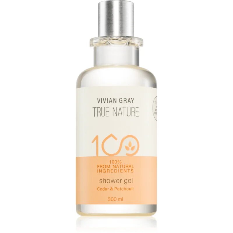 Vivian Gray True Nature Cedar & Patchouli osvežujoč gel za prhanje 300 ml