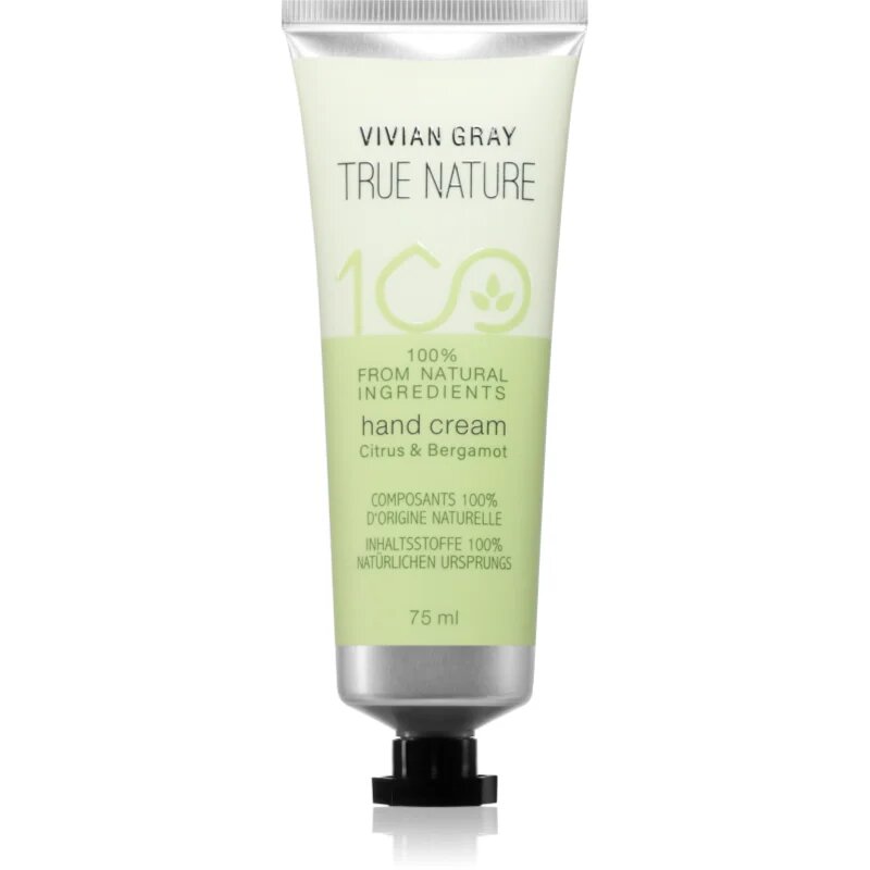 Vivian Gray True Nature Citrus & Bergamot vlažilna krema za roke 75 ml