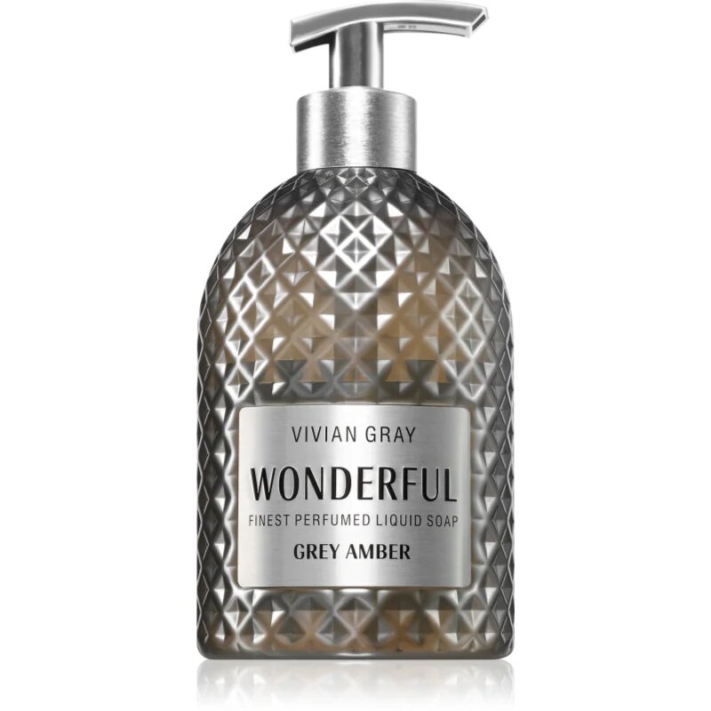 Vivian Gray Wonderful Grey Amber luksuzno tekoče milo za roke odišavljen 500 ml