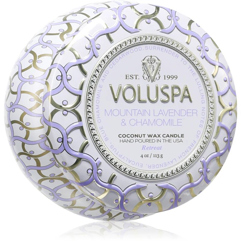 VOLUSPA Maison Blanc Mountain Lavender & Chamomile dišeča sveča 113 g