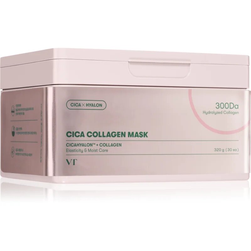 VT Cosmetics Cica Collagen Mask hranilna tekstilna maska z učvrstitvenim učinkom 30 kos