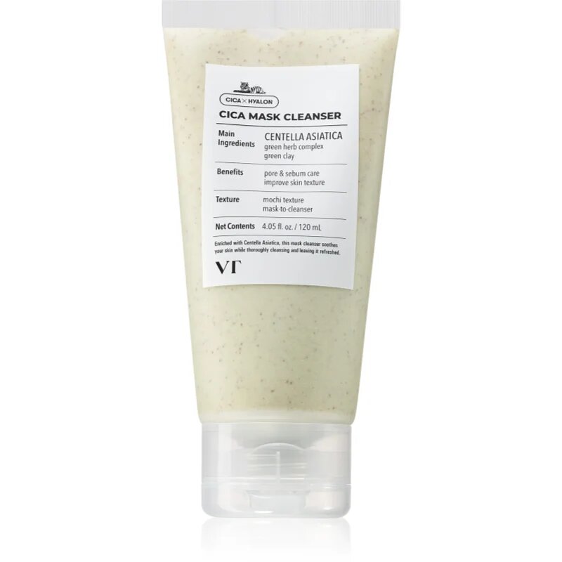 VT Cosmetics Cica Mask Cleanser čistilna maska za obraz z vlažilnim učinkom 120 ml