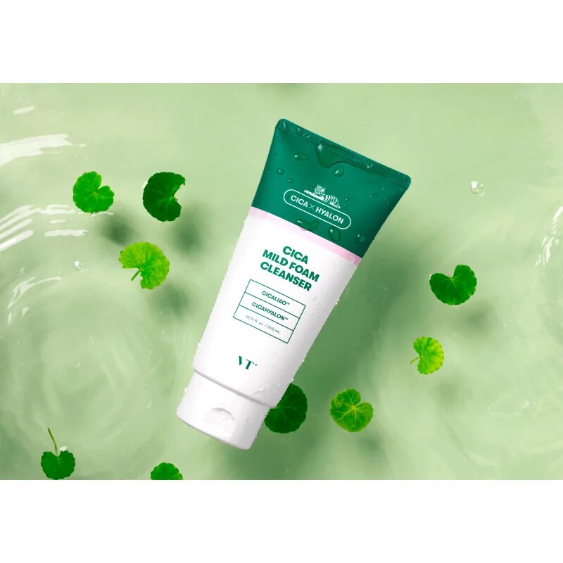 VT Cosmetics Cica Mild Foam Cleanser nežna čistilna pena s pomirjajočim učinkom 300 ml