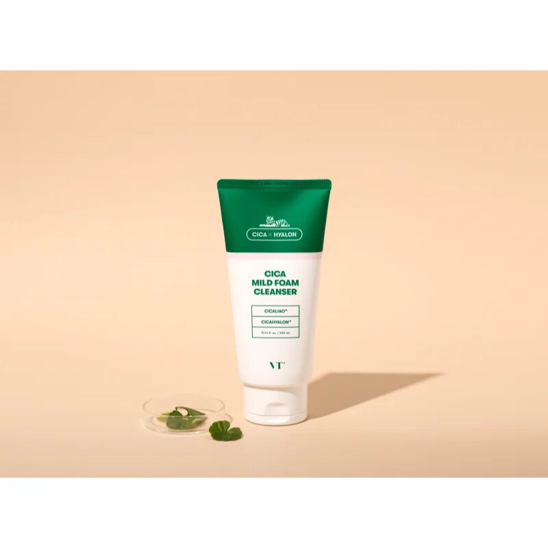 VT Cosmetics Cica Mild Foam Cleanser nežna čistilna pena s pomirjajočim učinkom 300 ml