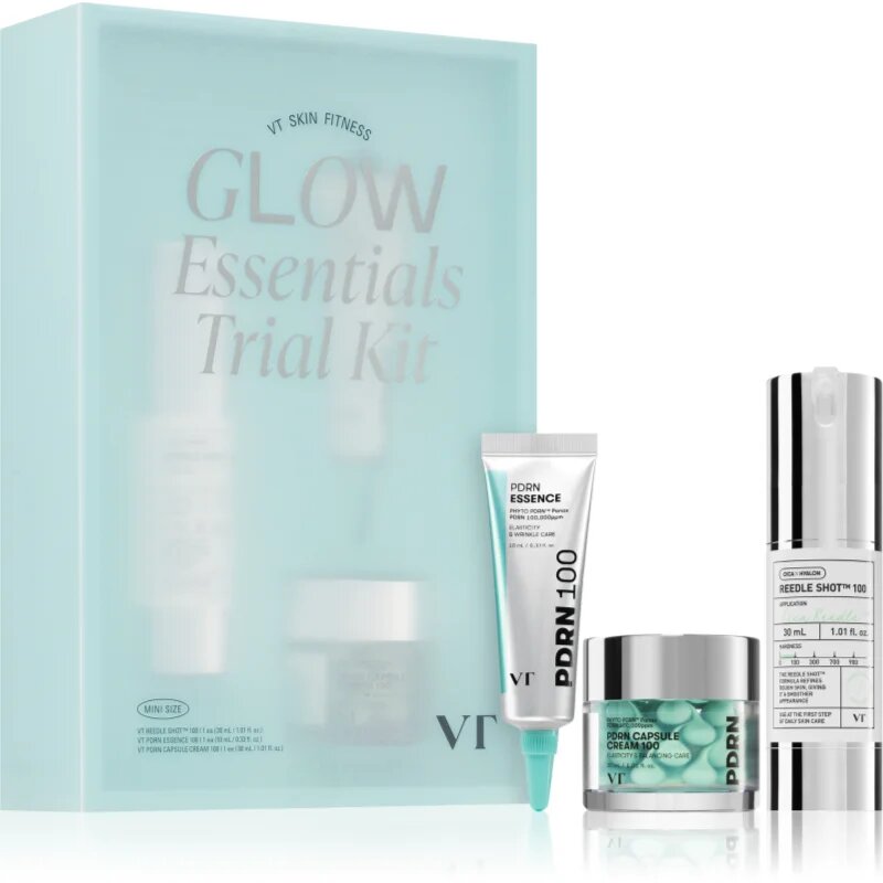 VT Cosmetics Glow Essentials Trial Kit darilni set za posvetlitev in zgladitev kože