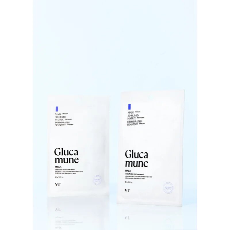 VT Cosmetics Glucamune Mask vlažilna tekstilna maska s pomirjajočim učinkom 1 kos