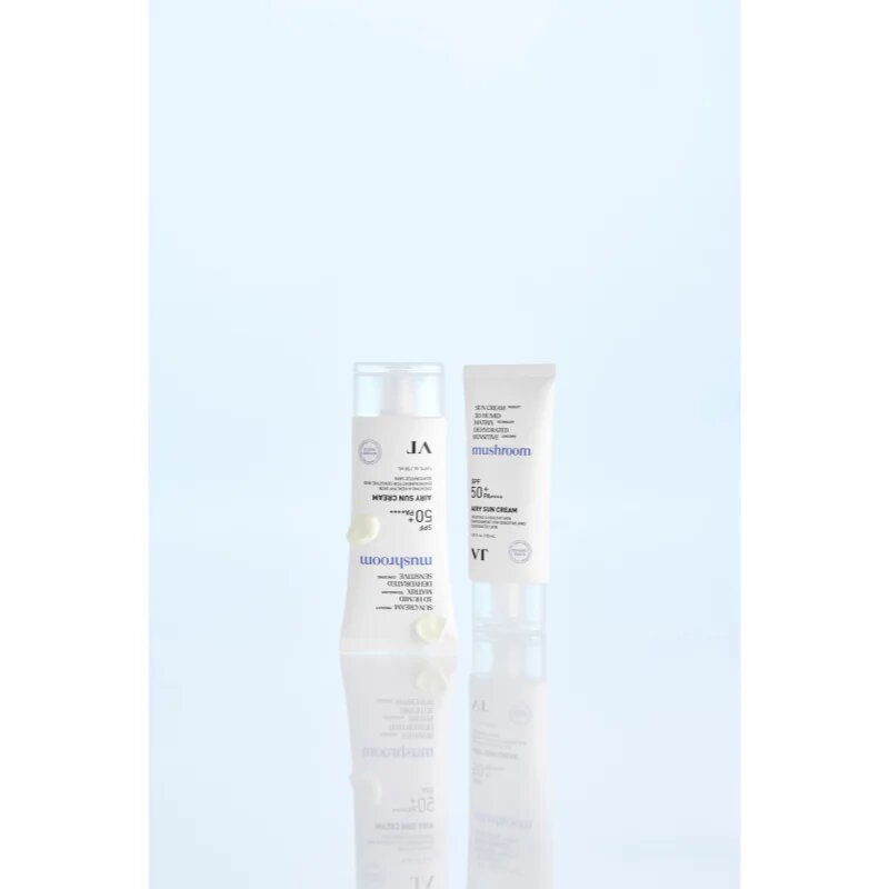 VT Cosmetics Mushroom Airy Sun Cream zaščitna krema za obraz z vlažilnim učinkom SPF 50+ 50 ml