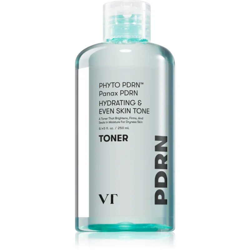 VT Cosmetics PDRN Toner vlažilni tonik za obraz za osvetlitev kože 250 ml