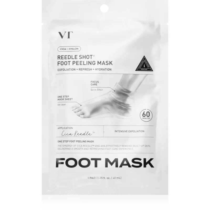 VT Cosmetics Reedle Shot Foot Peeling Mask eksfoliacijske nogavice za mehčanje in vlaženje kože stopal 1 par