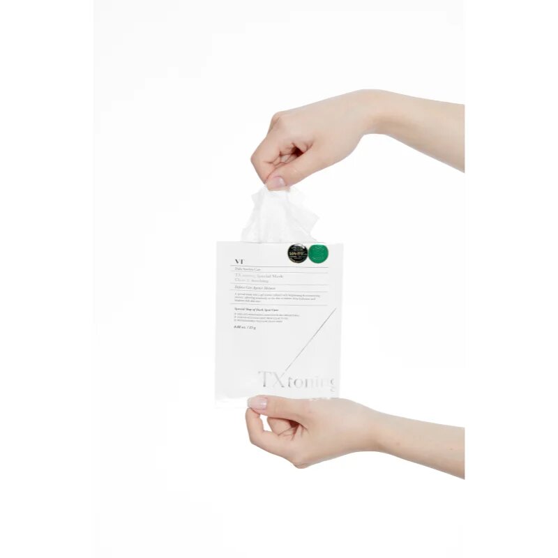VT Cosmetics TX-Toning Special Mask vlažilna tekstilna maska za kožo s hiperpigmentacijo 25 g