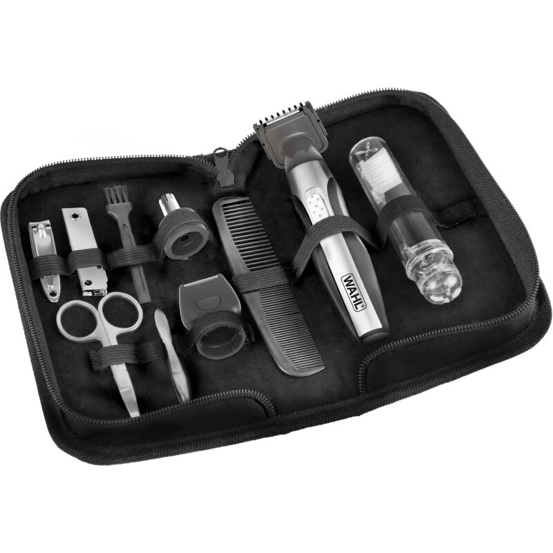 Wahl Deluxe Travel Kit set za prirezovanje dlačic na bradi in telesu za pot