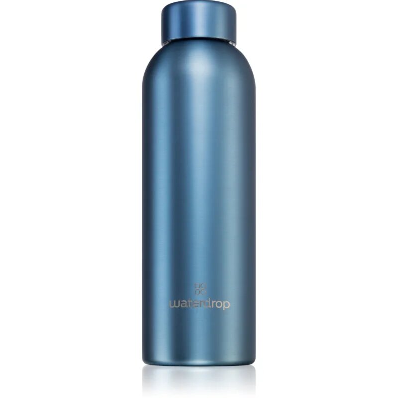 Waterdrop Thermo Steel Metal steklenica za vodo iz nerjavnega jekla barva Blue Brushed 1 kos