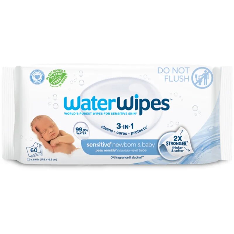 WaterWipes Baby Wipes 9 Pack otroški nežni vlažni robčki 9x60 kos
