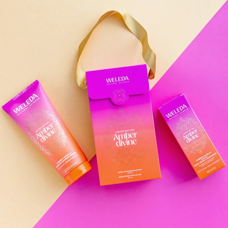 Weleda Amber darilni set za telo