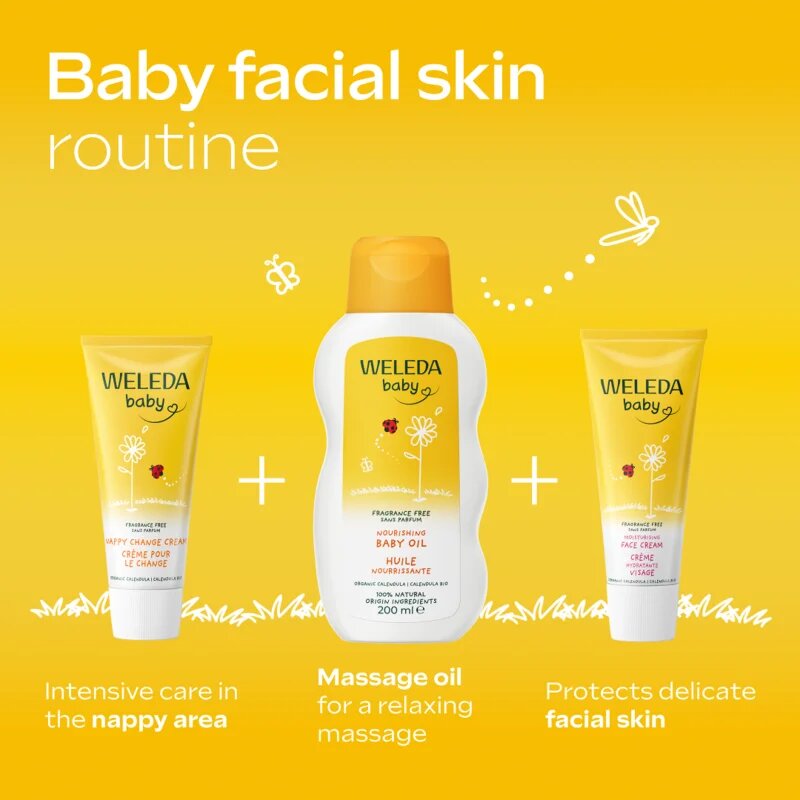 Weleda Baby and Child ognjičevo olje za dojenčke brez dodanih dišav 200 ml