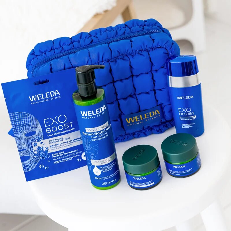 Weleda Blue Gentian Renewal Ritual darilni set za obnovo čvrstosti obraza
