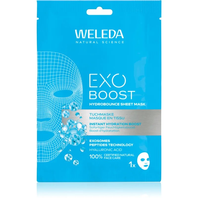 Weleda Exo Boost vlažilna tekstilna maska 20 ml