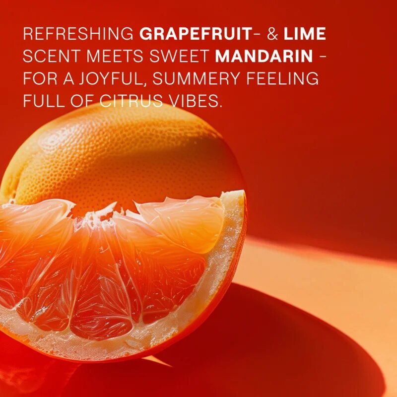 Weleda Happiness osvežujoč gel za prhanje Grapefruit Tangerine and Lime 750 ml
