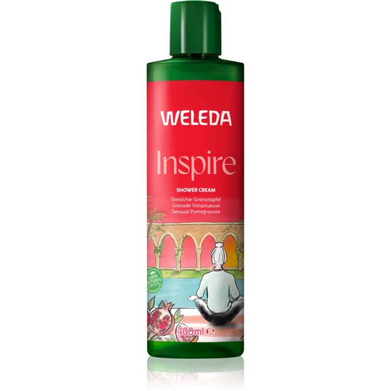 Weleda Inspire regeneracijska krema za prhanje Pomegranate Orange and Vanilla 400 ml