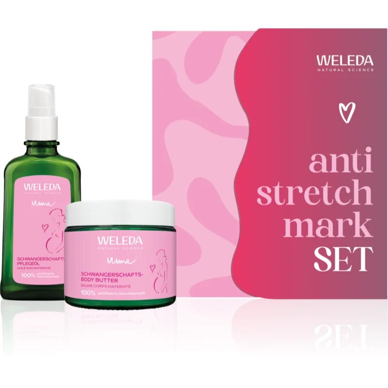 Weleda Mama Nature's Strength Against Stretch Marks set za preprečevanje in zmanjševanje strij