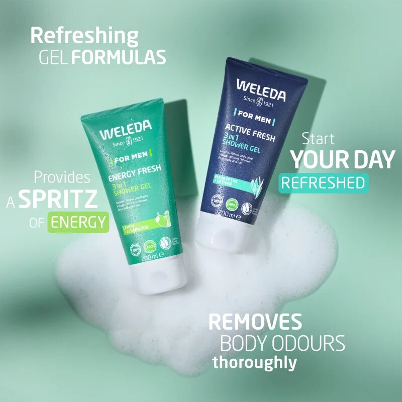 Weleda Men gel za prhanje z eteričnimi olji 200 ml