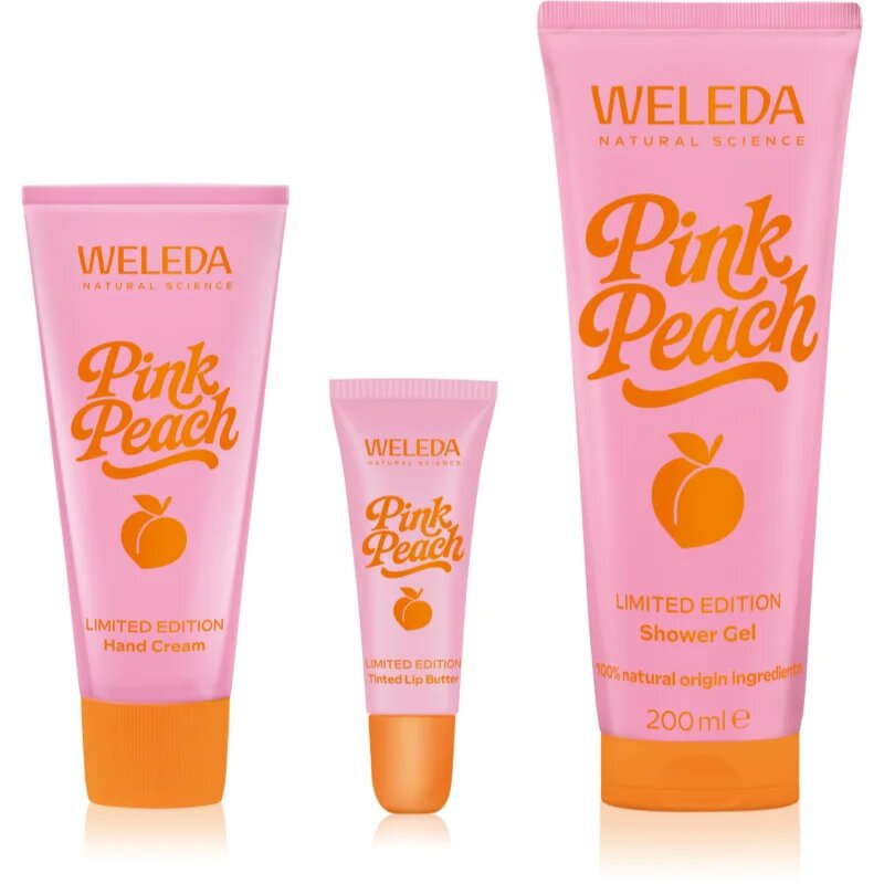 Weleda Pink Peach set za prehrano in hidracijo