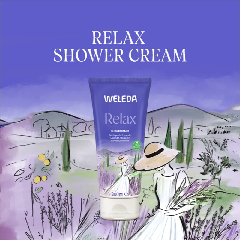 Weleda Relax relaksacijski gel za prhanje 200 ml