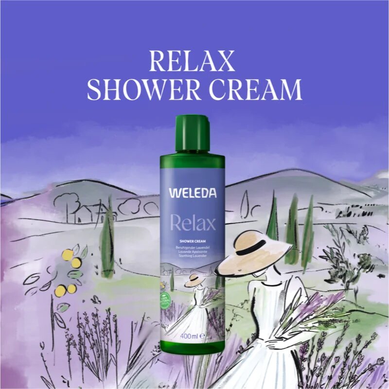 Weleda Relax relaksacijski gel za prhanje Levander 400 ml