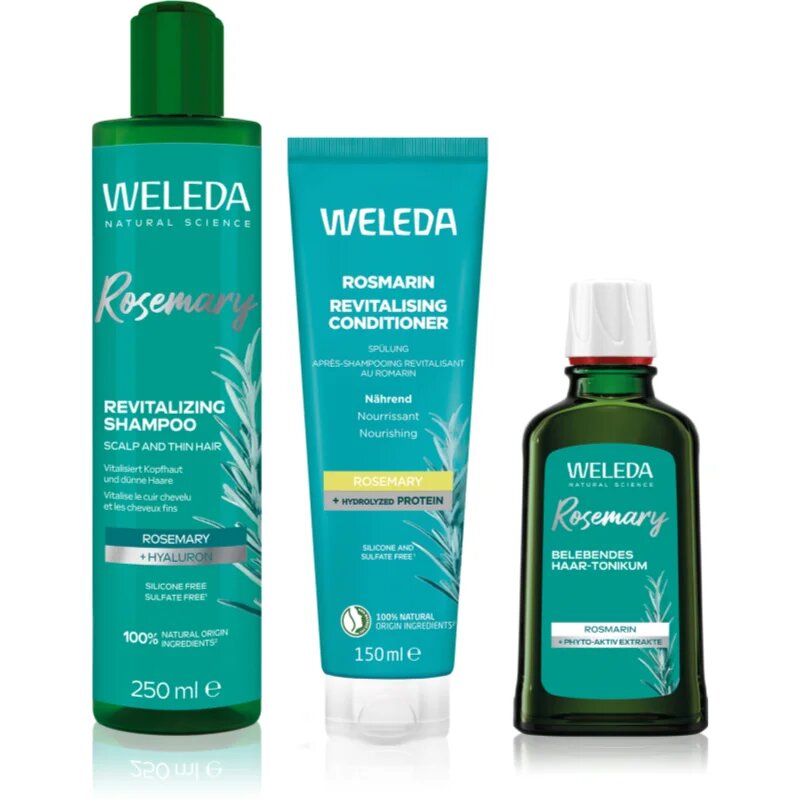Weleda Rosemary set za okrepitev in rast las