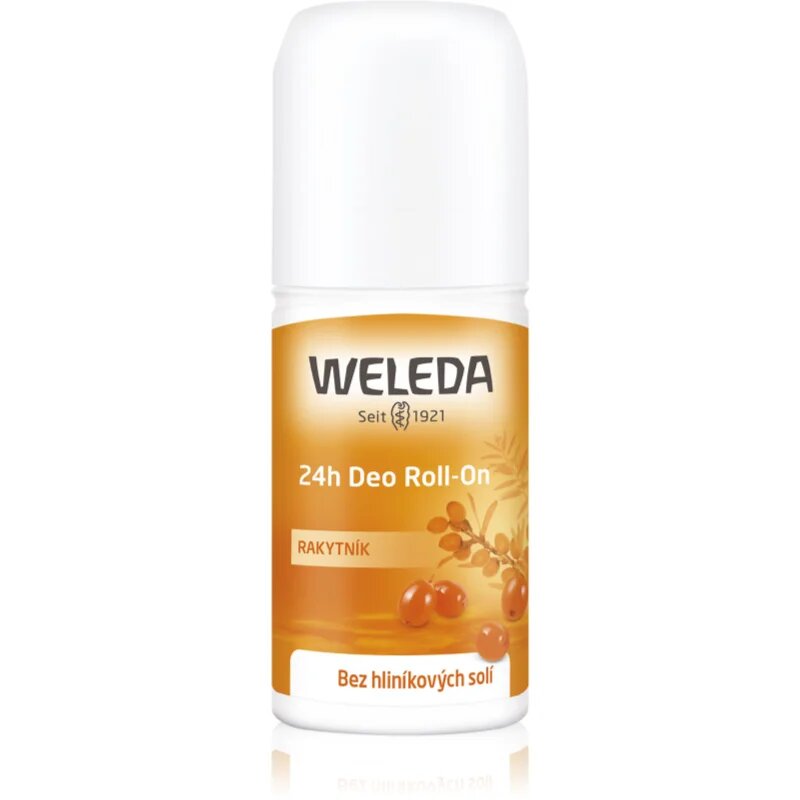 Weleda Sea Buckthorn deodorant roll-on brez aluminijevih soli za 24 urno zaščito 50 ml