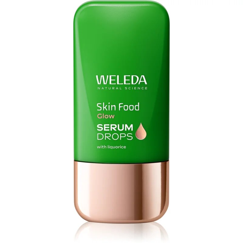 Weleda Serum Drops Skin Food Glow serum za osvetljevanje za poenotenje tona kože 30 ml