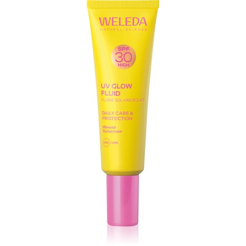 Weleda UV Glow Fluid fluid za obraz za osvetlitev kože SPF 30 30 ml