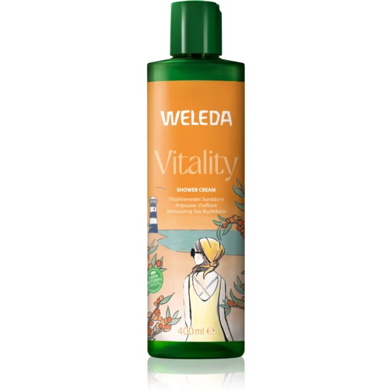 Weleda Vitality spodbujajoča krema za prhanje Sea ​​buckthorn Grapefruit and Mandarin 400 ml