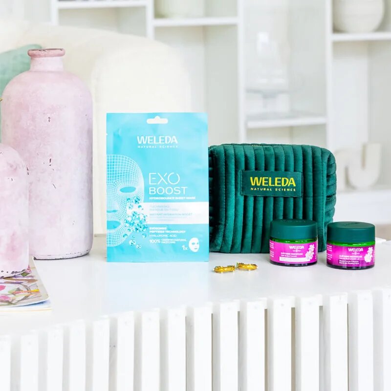 Weleda Wild Rose Radiance Ritual darilni set za posvetlitev in zgladitev kože