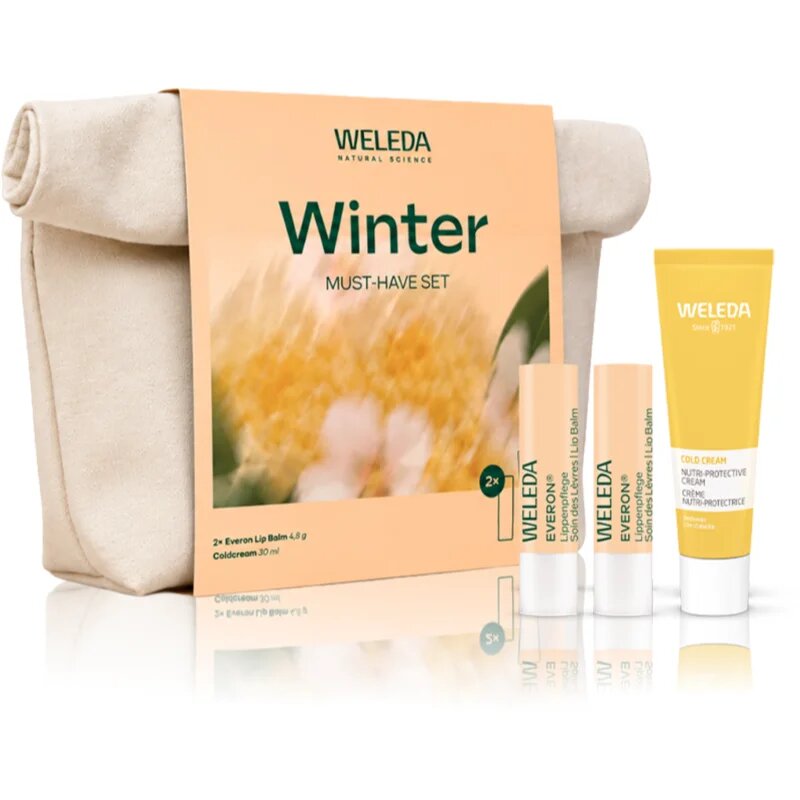 Weleda Winter Must-Have darilni set za obnovitev in hranjenje kože obraza