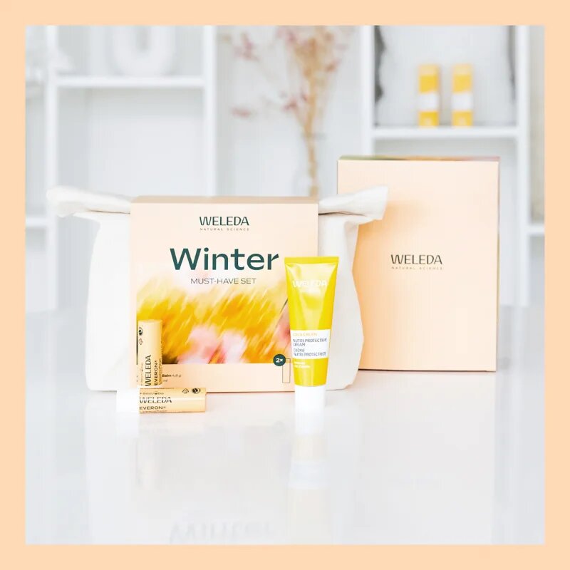 Weleda Winter Must-Have darilni set za obnovitev in hranjenje kože obraza