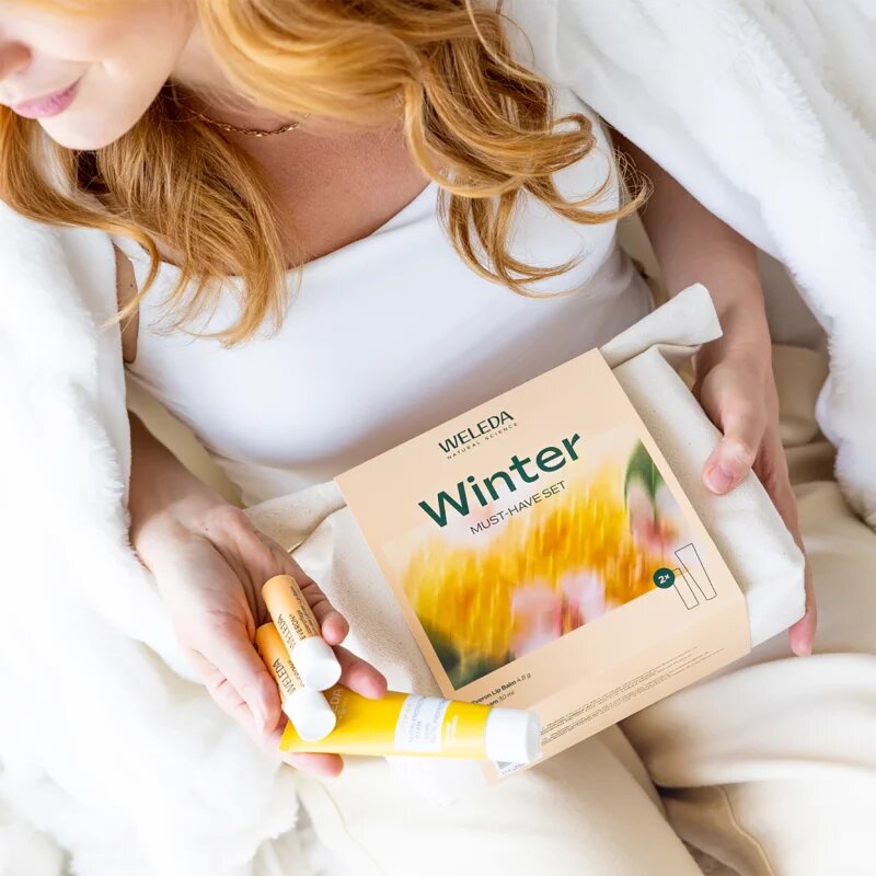 Weleda Winter Must-Have darilni set za obnovitev in hranjenje kože obraza