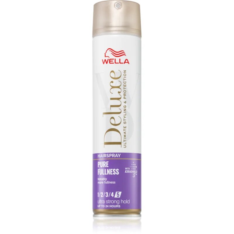 Wella Deluxe Pure Fullness lak za lase z ekstra močnim utrjevanjem za volumen 250 ml