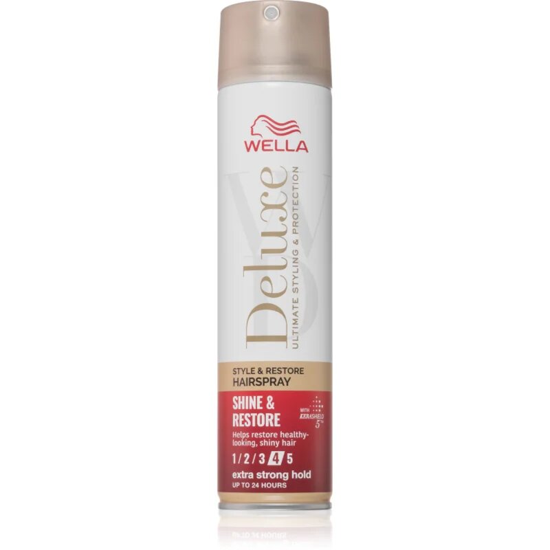Wella Deluxe Shine & Restore lak za lase z ekstra močnim utrjevanjem za volumen 250 ml