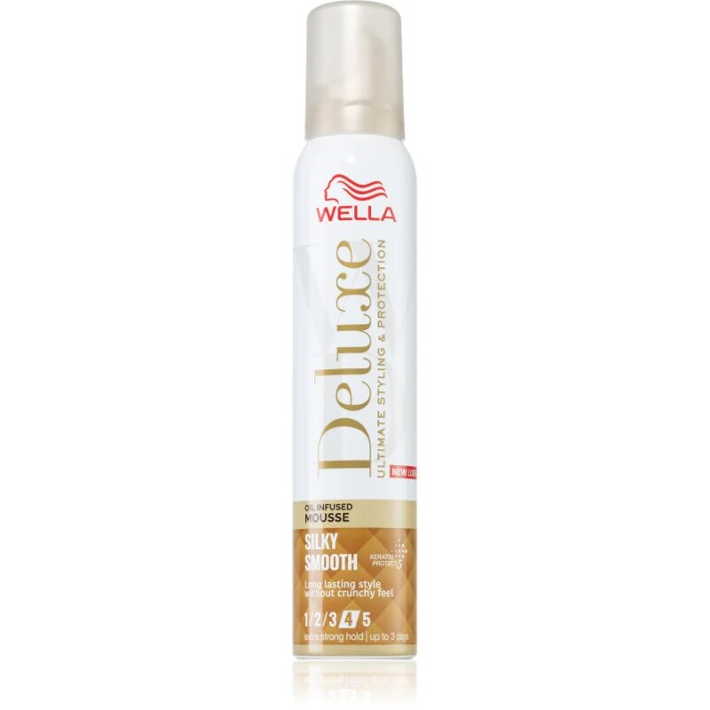 Wella Deluxe Silky Smooth penasti utrjevalec za lase s hranilnim učinkom 200 ml